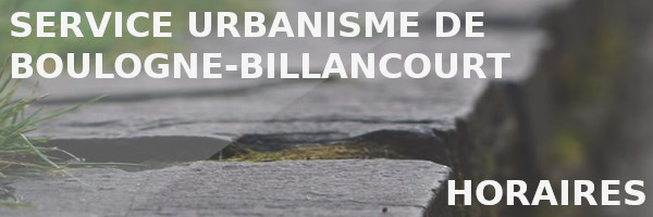 horaires urbanisme boulogne-billancourt